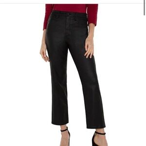 iverpool Kennedy Coated Hi-Rise Crop Straight Pant